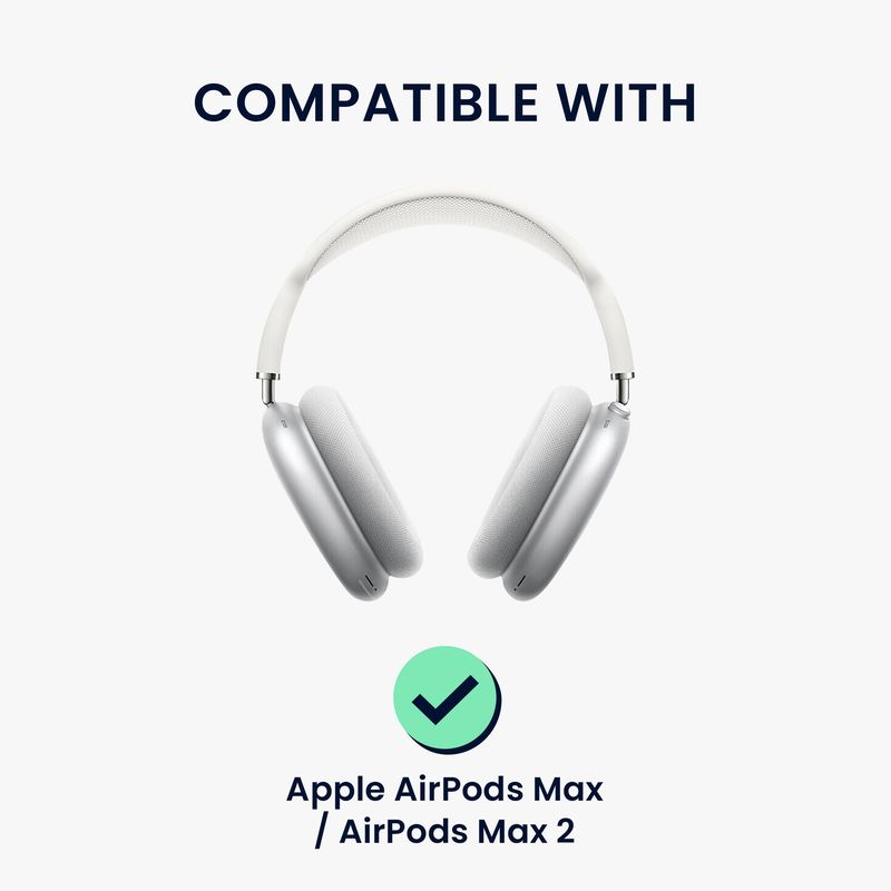 TV, Audio-Video si Foto - Portabile audio - Casti audio - Set 5 pernite casti Kwmobile pentru Apple AirPods Max, AirPods Max 2, protectie la socuri, Termoplastic, transparent - Infinity.ro