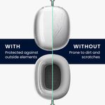 TV, Audio-Video si Foto - Portabile audio - Casti audio - Set 5 pernite casti Kwmobile pentru Apple AirPods Max, AirPods Max 2, protectie la socuri, Termoplastic, transparent - Infinity.ro