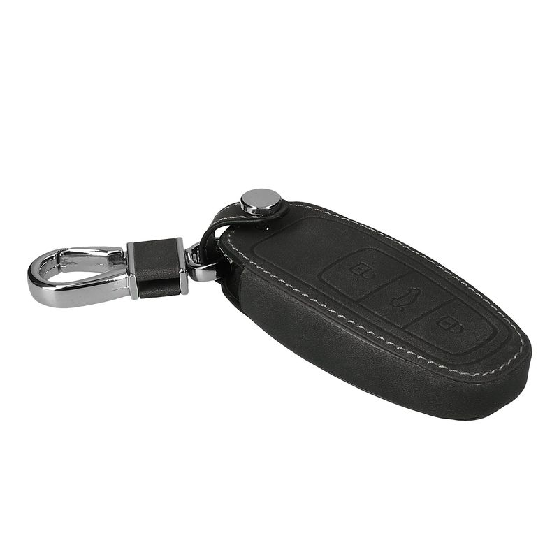 Auto si Moto - Electronice auto - Accesorii electronice auto - Husa cheie auto Kwmobile pentru Audi A6, A7, A8, Q7, anti-alunecare, piele ecologica, gri - Infinity.ro