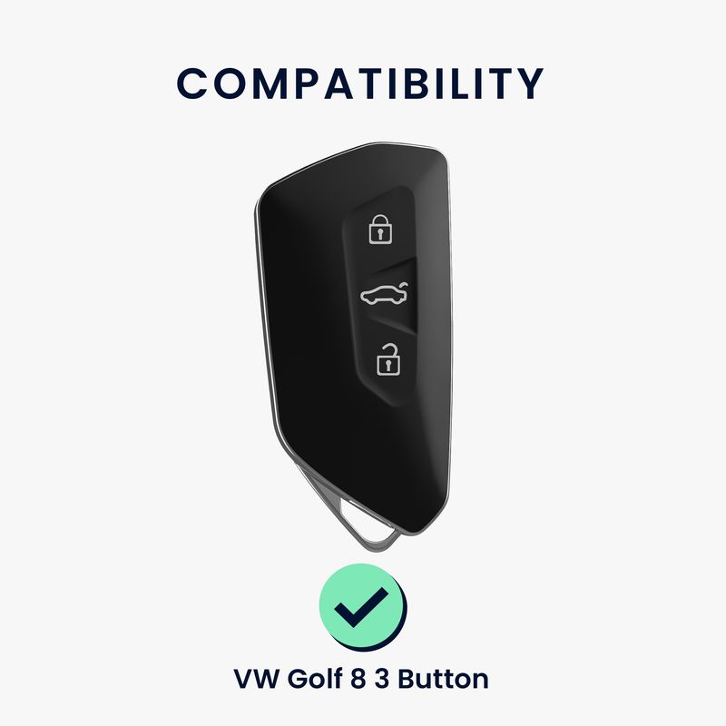 Auto si Moto - Electronice auto - Accesorii electronice auto - Husa cheie auto Kwmobile pentru VW, SEAT Golf 8 (inclusiv GTE, GTI), ID.3, ID.4, ID.5, anti-alunecare, TPU, mov - Infinity.ro