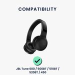 TV, Audio-Video si Foto - Portabile audio - Casti audio - Set 2 pernite casti Kwmobile pentru JBL Tune 600, Tune 500BT, Tune 510BT, Tune 520BT, Tune 450, Piele ecologica, mov - Infinity.ro
