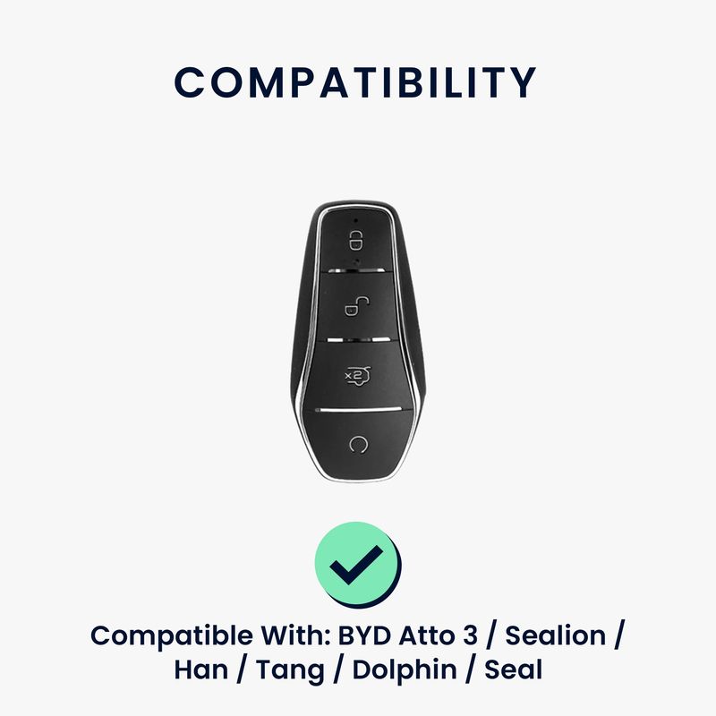 Auto si Moto - Electronice auto - Accesorii electronice auto - Husa cheie auto Kwmobile pentru BYD Atto 3, Atto 2, Sealion, Han, anti-alunecare, TPU, verde - Infinity.ro