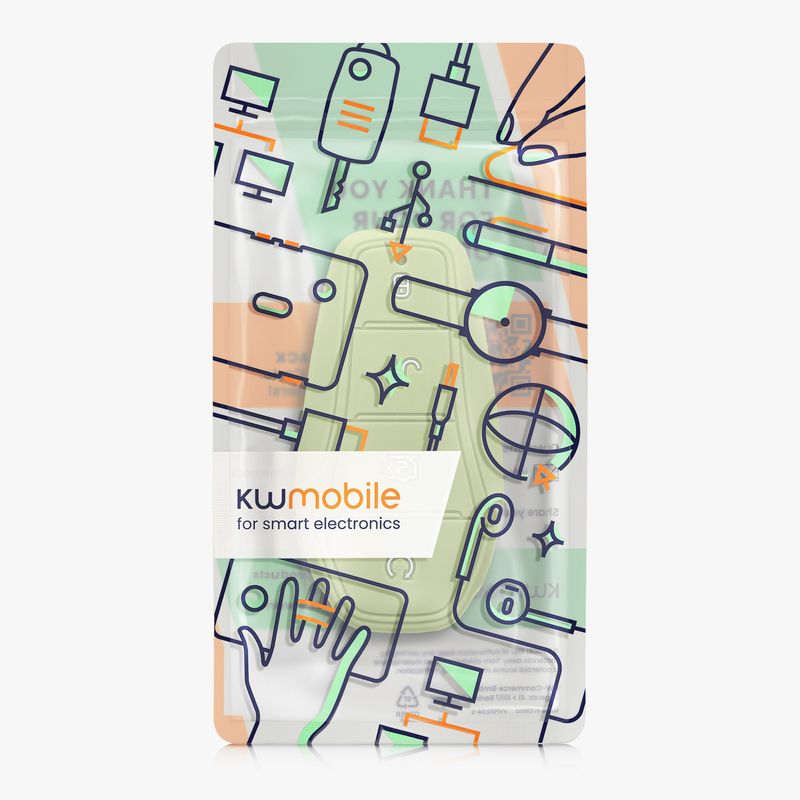 Auto si Moto - Electronice auto - Accesorii electronice auto - Husa cheie auto Kwmobile pentru BYD Atto 3, Atto 2, Sealion, Han, anti-alunecare, TPU, verde - Infinity.ro