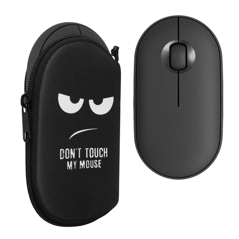 PC, gaming si accesorii - Periferice PC - Mouse - Folie palm rest Kwmobile pentru Logitech Pebble Mouse 2 M350s, Pebble Mouse M350, antisoc, neopren, alb, negru - Infinity.ro