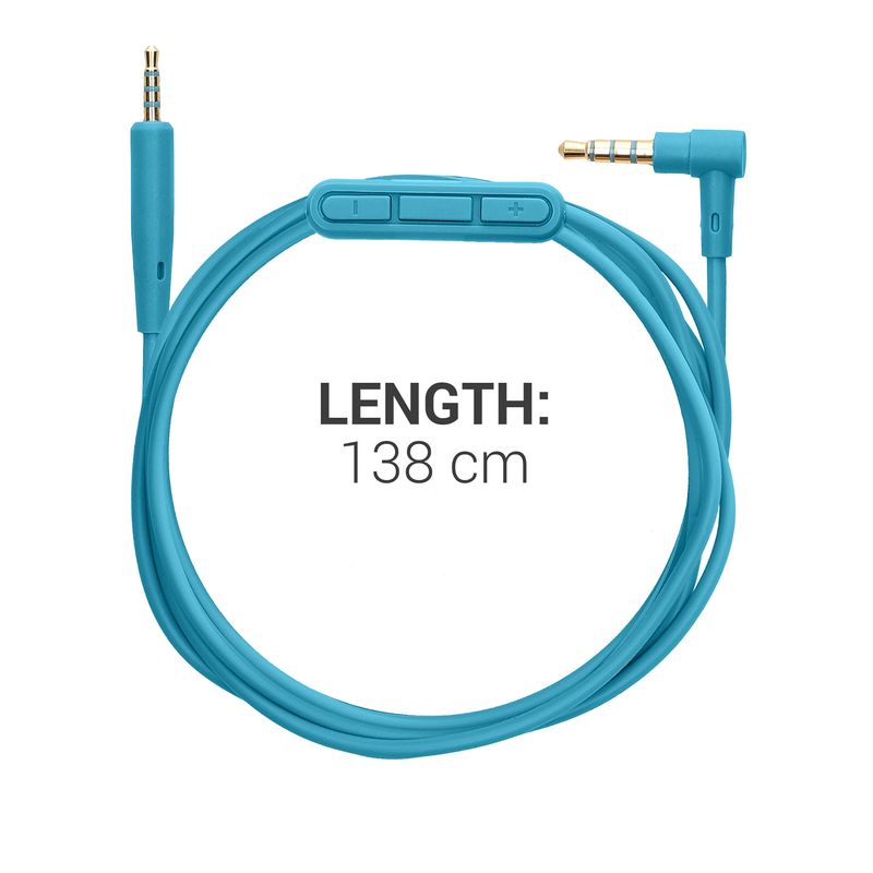 TV, Audio-Video si Foto - Accesorii TV si audio - Cabluri si adaptoare audio - Cablu Kwmobile pentru Bose QuietComfort 35, QuietComfort 35 II, QuietComfort 25, On-Ear 2, detasabil, Plastic, albastru - Infinity.ro