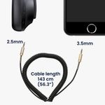 TV, Audio-Video si Foto - Accesorii TV si audio - Cabluri si adaptoare audio - Cablu Kwmobile pentru Marshall Major 4/3/2/1, Monitor ANC, Stockwell, Acton, Woburn, detasabil, negru - Infinity.ro