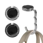 Fashion, accesorii si bijuterii - Femei - Accesorii femei - Alte accesorii femei - Set 2 carlige de masa pentru geanta Kwmobile, inchidere magnetica, pliabile, anti-alunecare, metal, argintiu, gri - Infinity.ro
