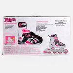 Sport si Outdoor - Role, trotinete si skateboard - Role copii - Role reglabile pentru fete Marimea 34-37, roti 70mm, rulmenti 608Z, cadru aluminiu, frana inclusa, Fucsia/Alb, 6+ ani - Infinity.ro