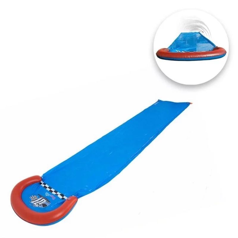 Casa si Gradina - Gradina si terasa - Piscine si accesorii - Piscine copii - Tobogan de Apa Gonflabil, Pentru copii 5 ani+, Vinil, dimensiune 4.88x0.90 m, Bleu - Infinity.ro
