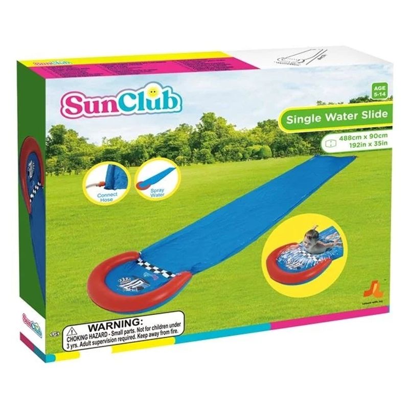 Casa si Gradina - Gradina si terasa - Piscine si accesorii - Piscine copii - Tobogan de Apa Gonflabil, Pentru copii 5 ani+, Vinil, dimensiune 4.88x0.90 m, Bleu - Infinity.ro