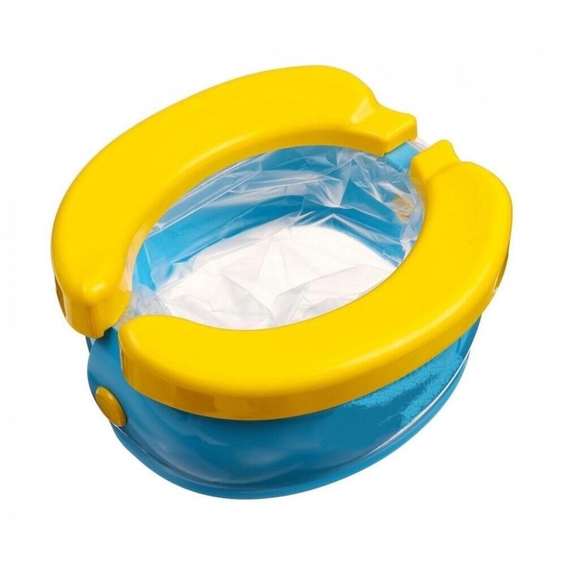 Jucarii, Copii si Bebe - Igiena si ingrijire - Baia bebelusului - Olite si reductoare WC - Olita pliabila si reductor WC, Banana Travel Potty, 2 in 1 - Infinity.ro