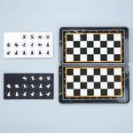 Sport si Outdoor - Alte sporturi - Sah si table - Tabla de Sah, cu piese magnetice, cutie metalica, pentru copii de 4 ani+, 32 piese - Infinity.ro