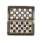 Sport si Outdoor - Alte sporturi - Sah si table - Tabla de Sah, cu piese magnetice, cutie metalica, pentru copii de 4 ani+, 32 piese - Infinity.ro