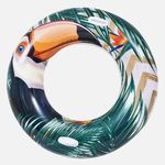 Jucarii, Copii si Bebe - Jucarii si jocuri - Jucarii de exterior - Colaci, ochelari si accesorii inot copii - Colac Gonflabil, Fancy Tucan, 115cm, Verde-Galben - Infinity.ro