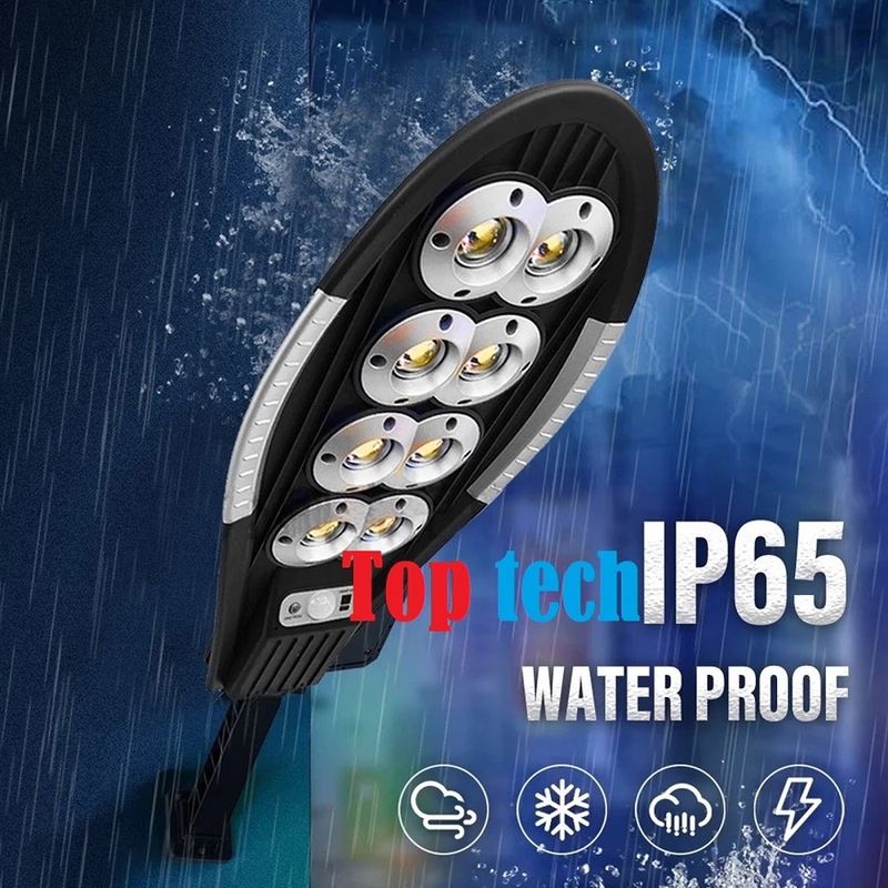 Casa si Gradina - Corpuri si surse de iluminat - Iluminat exterior - Lampi solare - Lampa solara Jortan 8 COB 200 LED, Putere 400W, Senzor de lumina, miscare si telecomanda - Infinity.ro