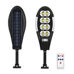 Casa si Gradina - Corpuri si surse de iluminat - Iluminat exterior - Lampi solare - Lampa solara Jortan 8 COB 200 LED, Putere 400W, Senzor de lumina, miscare si telecomanda - Infinity.ro