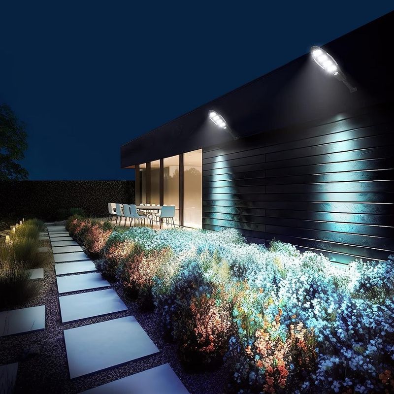 Casa si Gradina - Corpuri si surse de iluminat - Iluminat exterior - Lampi solare - Lampa solara Jortan 8 COB 200 LED, Putere 400W, Senzor de lumina, miscare si telecomanda - Infinity.ro