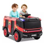 Jucarii, Copii si Bebe - Jucarii si jocuri - Jucarii de exterior - Masinute si vehicule pentru copii - Masina de pompieri electrica pentru copii 2 ani+, Telecomanda, Baterie 12V4.5AH, Lumini si difuzor - Infinity.ro