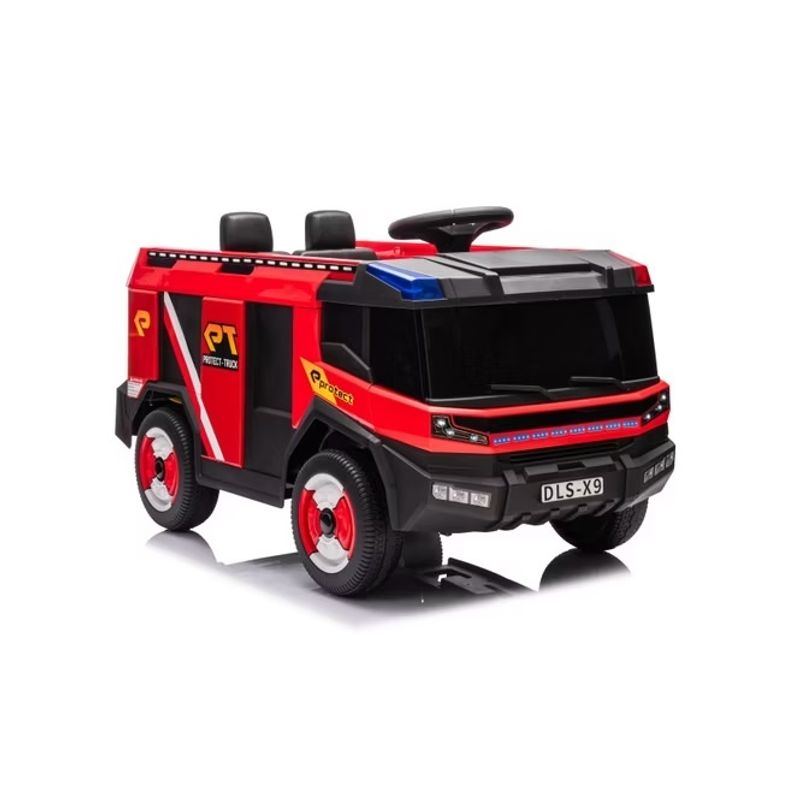 Jucarii, Copii si Bebe - Jucarii si jocuri - Jucarii de exterior - Masinute si vehicule pentru copii - Masina de pompieri electrica pentru copii 2 ani+, Telecomanda, Baterie 12V4.5AH, Lumini si difuzor - Infinity.ro