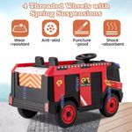 Jucarii, Copii si Bebe - Jucarii si jocuri - Jucarii de exterior - Masinute si vehicule pentru copii - Masina de pompieri electrica pentru copii 2 ani+, Telecomanda, Baterie 12V4.5AH, Lumini si difuzor - Infinity.ro