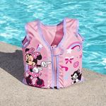 Jucarii, Copii si Bebe - Jucarii si jocuri - Jucarii de exterior - Colaci, ochelari si accesorii inot copii - Vesta Inot pentru Copii 1-3 Ani, Bestway, din Spuma, Model Minnie, Roz - Infinity.ro
