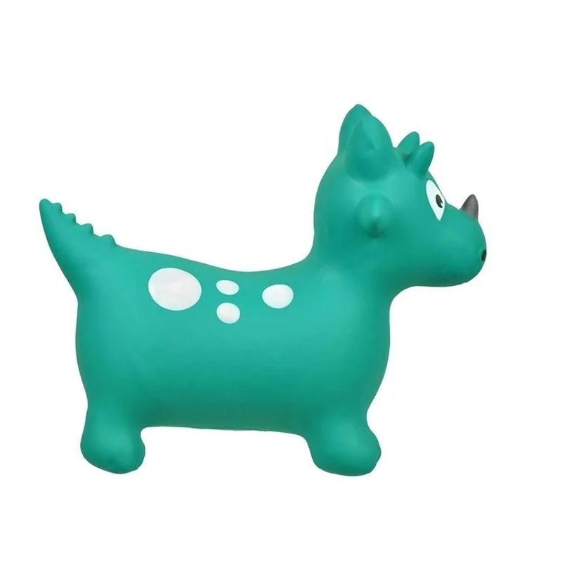 Jucarii, Copii si Bebe - Jucarii si jocuri - Jucarii & jocuri educative - Jucarii interactive - Hop Hop, Dinozaur Verde, PVC, 50 kg, 25x60cm - Infinity.ro