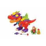 Jucarii, Copii si Bebe - Jucarii si jocuri - Jucarii & jocuri educative - Jucarii interactive - Set de joaca Super Things cu figurina Super Dino V-Rex, Dimensiune 30x13x23cm, Multicolor - Infinity.ro