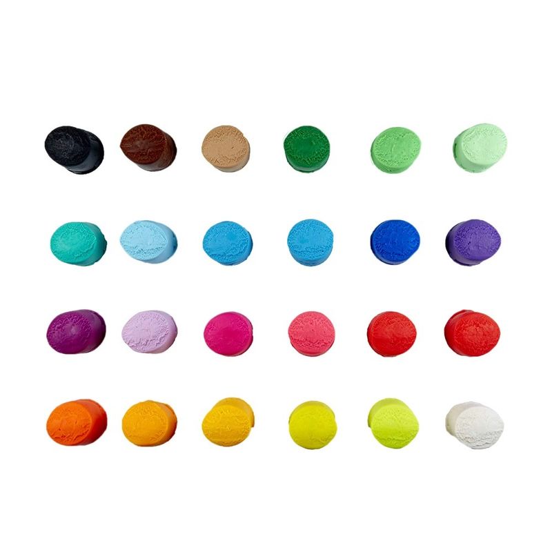 Carti si Birotica - Rechizite - Plastilina - Set cu 24 de paharele cu plastilina, pentru de copii 3 ani+, usor de pastrat, multicolor - Infinity.ro