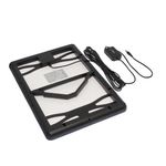 Sport si Outdoor - Camping - Articole solare camping - Panouri solare camping - Panou solar 15W portabil, GD-120, IP65, cu mufe pentru incarcare device-uri, ABS, 37x26 cm, negru - Infinity.ro