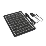 Sport si Outdoor - Camping - Articole solare camping - Panouri solare camping - Panou solar 15W portabil, GD-120, IP65, cu mufe pentru incarcare device-uri, ABS, 37x26 cm, negru - Infinity.ro