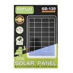 Sport si Outdoor - Camping - Articole solare camping - Panouri solare camping - Panou solar 15W portabil, GD-120, IP65, cu mufe pentru incarcare device-uri, ABS, 37x26 cm, negru - Infinity.ro