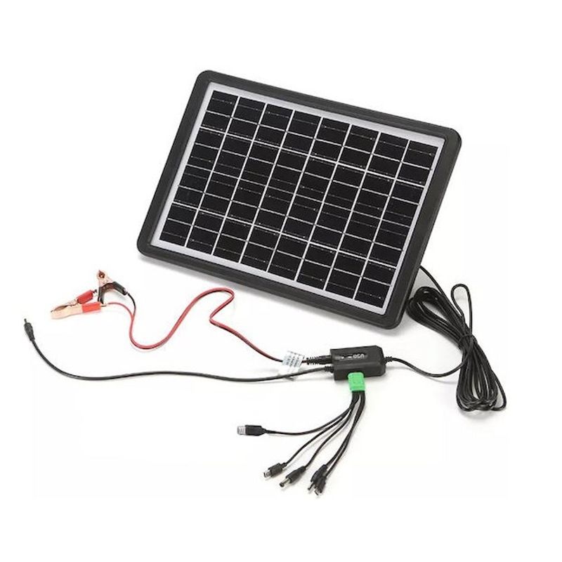 Sport si Outdoor - Camping - Articole solare camping - Panouri solare camping - Panou solar 15W portabil, GD-120, IP65, cu mufe pentru incarcare device-uri, ABS, 37x26 cm, negru - Infinity.ro