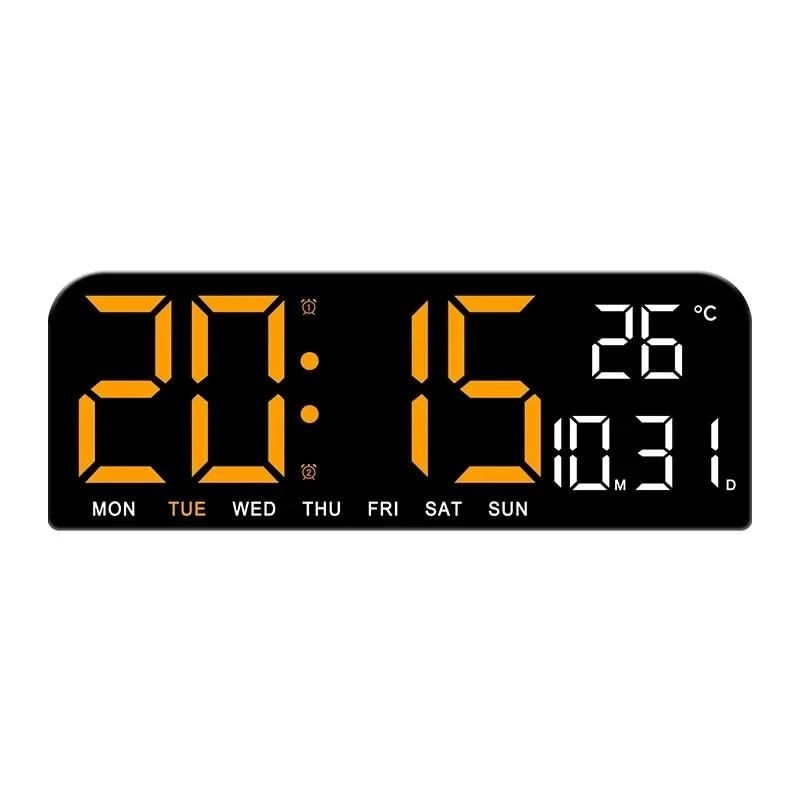 Casa si Gradina - Decoratiuni - Ceasuri - Ceas digital de perete cu lumina LED ajustabila - Alarma - Umiditate - Temperatura - Cronometru - Infinity.ro