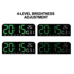 Casa si Gradina - Decoratiuni - Ceasuri - Ceas digital de perete cu lumina LED ajustabila - Alarma - Umiditate - Temperatura - Cronometru - Infinity.ro