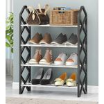 Casa si Gradina - Mobilier - Organizare si depozitare - Organizator incaltaminte - Organizator incaltaminte, pentru 8 perechi de incaltari, cu 4 etajere - Verde - Infinity.ro