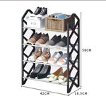 Casa si Gradina - Mobilier - Organizare si depozitare - Organizator incaltaminte - Organizator incaltaminte, pentru 8 perechi de incaltari, cu 4 etajere - Verde - Infinity.ro