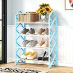 Casa si Gradina - Mobilier - Organizare si depozitare - Organizator incaltaminte - Organizator incaltaminte, pentru 8 perechi de incaltari, cu 4 etajere - Verde - Infinity.ro