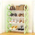 Casa si Gradina - Mobilier - Organizare si depozitare - Organizator incaltaminte - Organizator incaltaminte, pentru 8 perechi de incaltari, cu 4 etajere - Roz - Infinity.ro