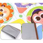 Jucarii, Copii si Bebe - Jucarii si jocuri - Jucarii & jocuri educative - Jucarii interactive - Covor muzical pentru copii 2 ani+, cu anumale, impermeabil, 82x65 cm, multicolor - Infinity.ro