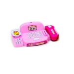 Jucarii, Copii si Bebe - Jucarii si jocuri - Jucarii & jocuri educative - Jucarii interactive - Casa de marcat de jucarie, pentru copii 3 ani+, cu card, bancnote si alte accesorii, sunete si lumini, Roz - Infinity.ro