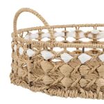Casa si Gradina - Decoratiuni - Obiecte decorative - Accesorii decorative - Tava decorativa rotunda cu manere din paie pentru decoratiuni sau servit - Infinity.ro
