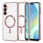 Laptop, Telefoane si Tablete - Telefoane mobile si accesorii - Accesorii Telefoane - Huse telefoane - Husa MagSafe pentru Samsung Galaxy A16 5G A166 / A16 4G A165, Techsuit, Luxury Crystal, Roz - Infinity.ro