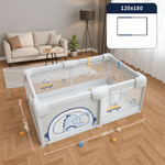 Casa si Gradina - Mobilier - Mobilier copii - Tarcuri copii - Tarc De Joaca Pentru Copii, 120x120 Cm, 60 Bile Colorate, 2 Inele De Sustinere, Plasa de Protectie, Usa cu Fermoar - Infinity.ro