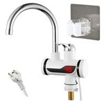 Casa si Gradina - Sanitare - Lavoar baie si accesorii - Baterii sanitare - Robinet Electric FOTOFUN Flexibil Pentru Incalzit Apa cu Afisaj LED + Suport Mop, Autoadeziv, Fara Gaurire Pereti - Infinity.ro