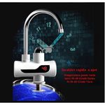 Casa si Gradina - Sanitare - Lavoar baie si accesorii - Baterii sanitare - Robinet Electric FOTOFUN Flexibil Pentru Incalzit Apa cu Afisaj LED + Suport Mop, Autoadeziv, Fara Gaurire Pereti - Infinity.ro