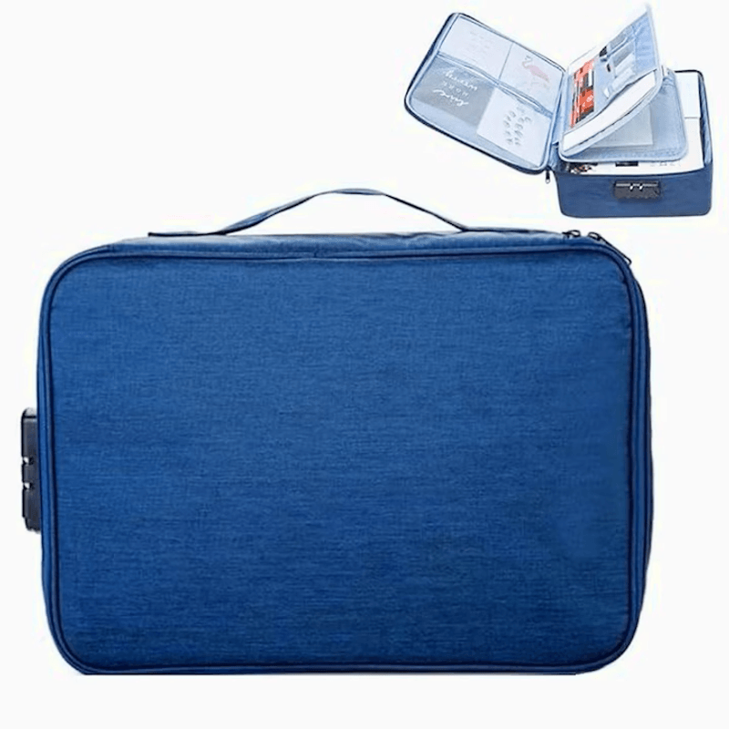 Fashion, accesorii si bijuterii - Barbati - Accesorii barbati - Genti si rucsacuri barbati - Geanta pentru Depozitare, Documente, Facturi, Carduri, Cod Securitate, 2 Compartimente, Impermeabila, 37 x 10.5 x 27 cm - Infinity.ro