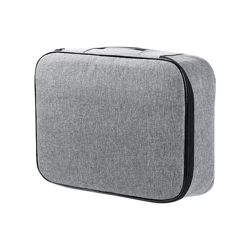 Fashion, accesorii si bijuterii - Barbati - Accesorii barbati - Genti si rucsacuri barbati - Geanta organizator documente multifunctionala, capacitate mare, gri, 36x27x10cm - Infinity.ro