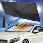Auto si Moto - Piese auto si accesorii - Interior auto - Accesorii interior - Parasolar auto tip umbrela, negru, 130X75cm - Infinity.ro