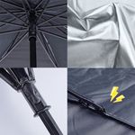 Auto si Moto - Piese auto si accesorii - Interior auto - Accesorii interior - Parasolar auto tip umbrela, negru, 130X75cm - Infinity.ro