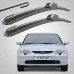 Auto si Moto - Intretinere auto - Stergatoare - Set 2 Stergatoare Parbriz Flat Dedicate Honda Civic 7 Sedan, Coupe (2001-2005), Prindere Hook (Carlig) - Infinity.ro